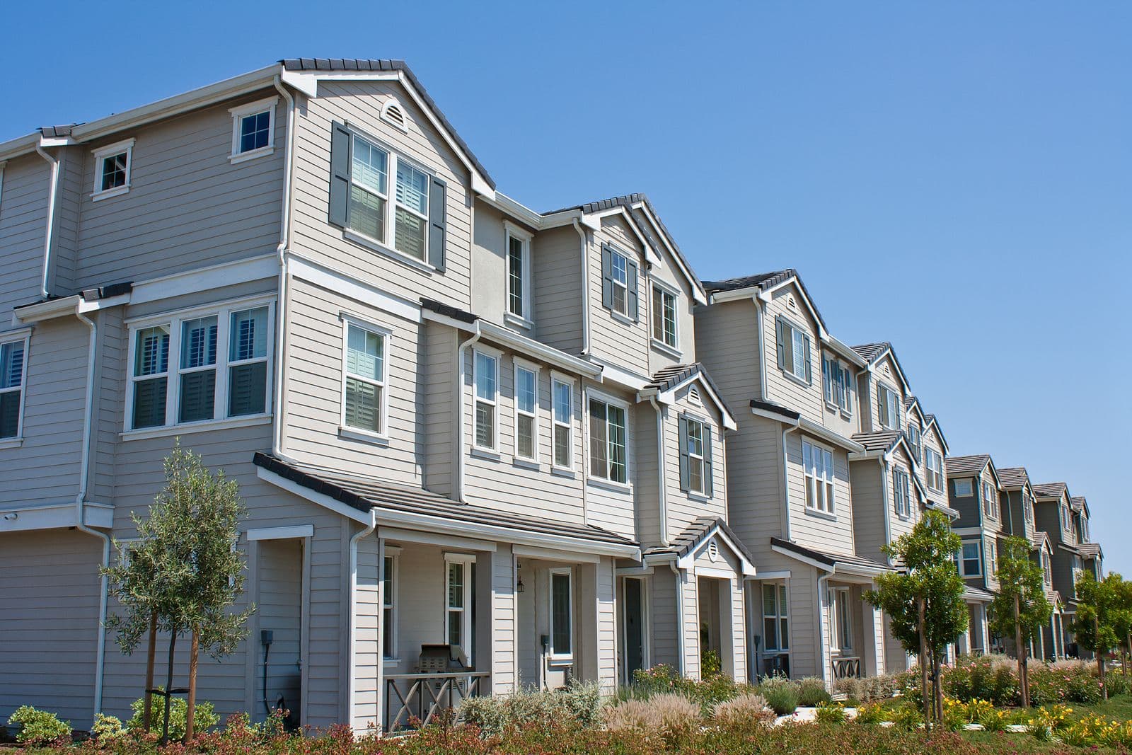 row of townhomes