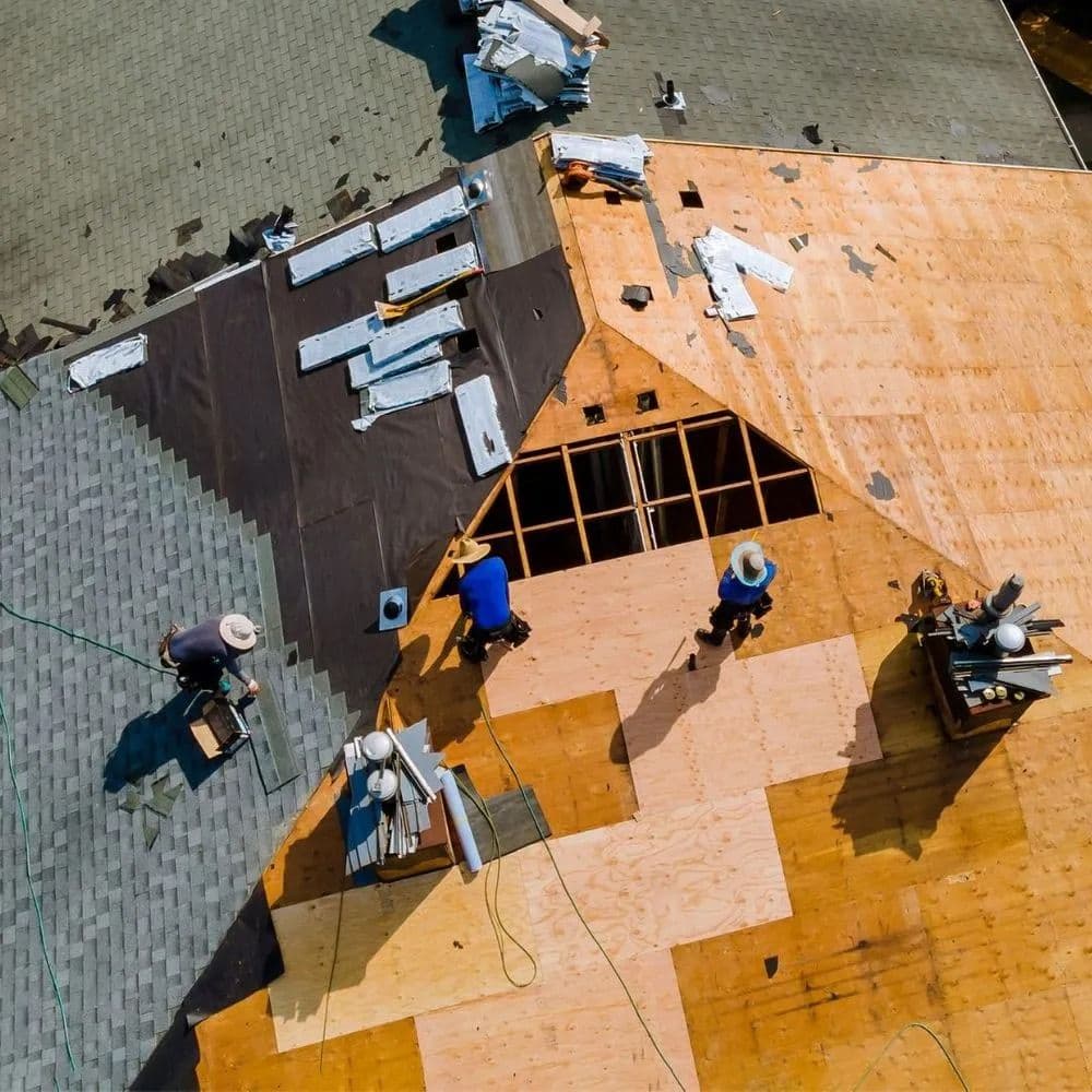 installing roof