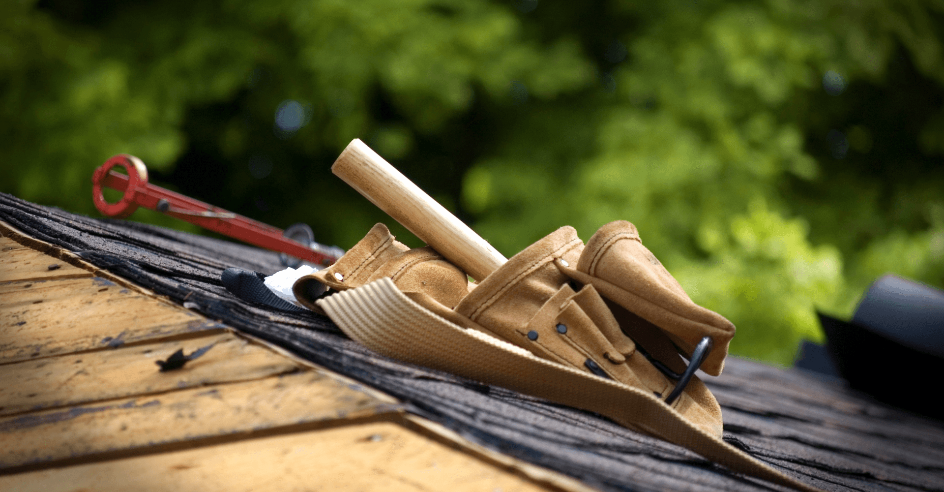 tools on roof