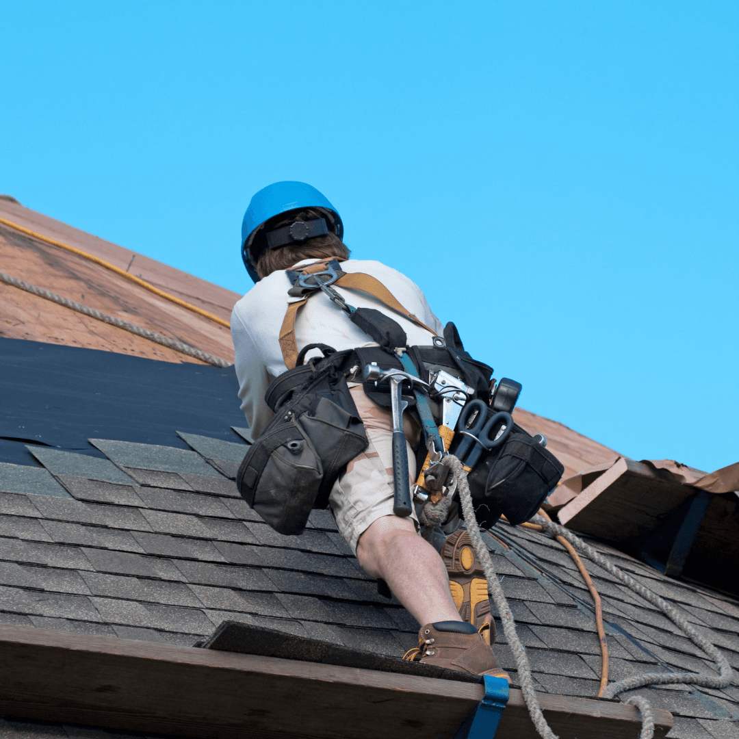 roofers cleaning